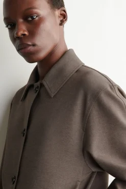 ABGERUNDETE JACKE AUS JERSEY