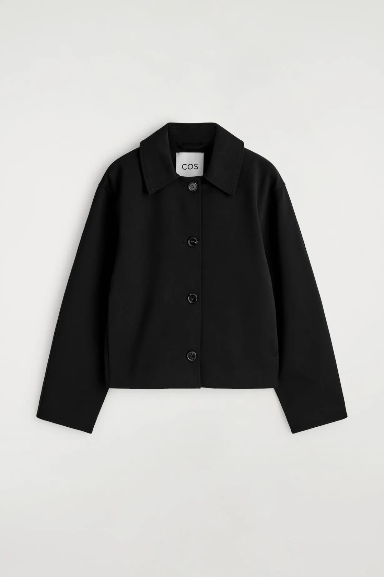 ABGERUNDETE JACKE AUS JERSEY