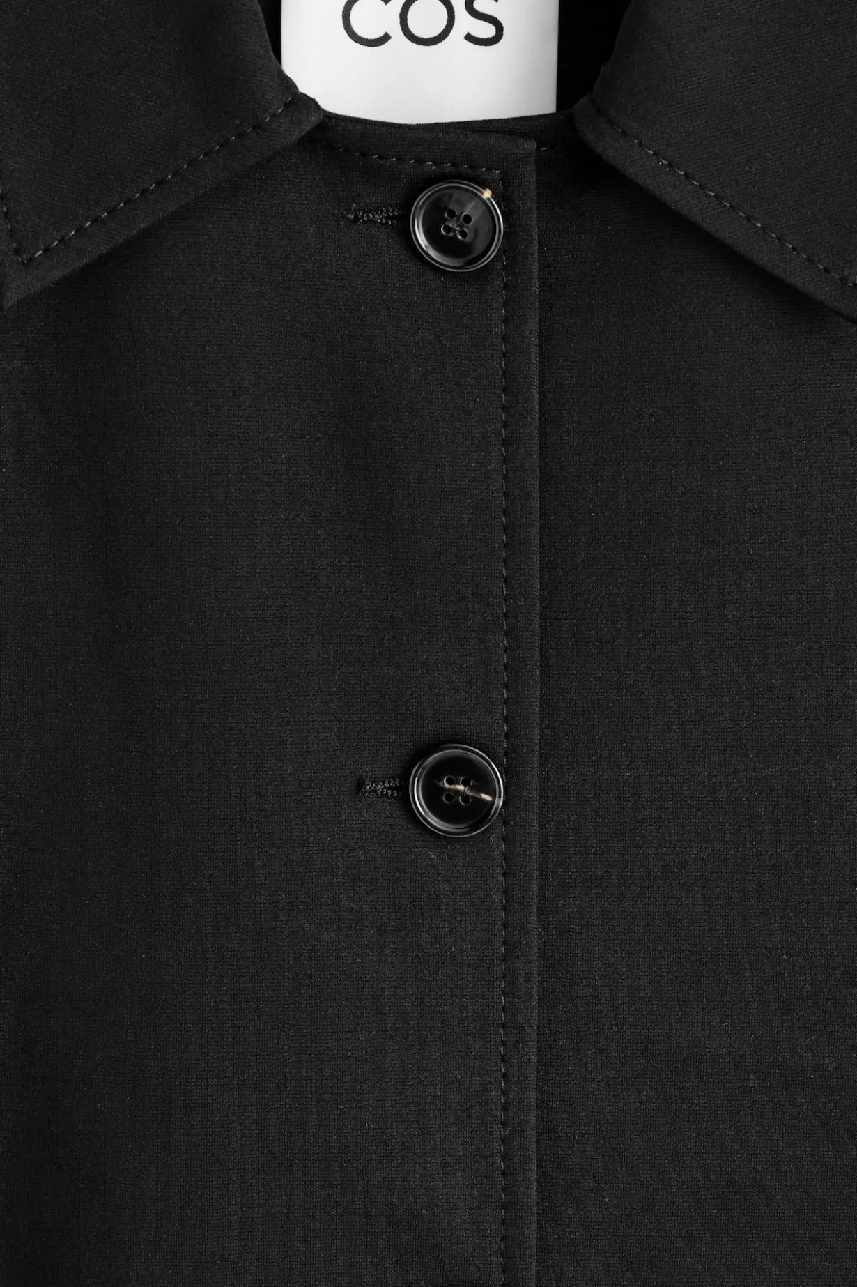 ABGERUNDETE JACKE AUS JERSEY