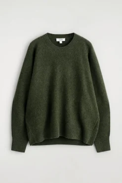 ABGERUNDETER PULLOVER AUS DOUBLEFACE-WOLLE