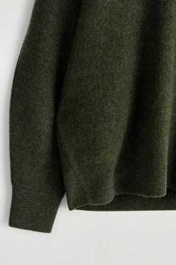 ABGERUNDETER PULLOVER AUS DOUBLEFACE-WOLLE