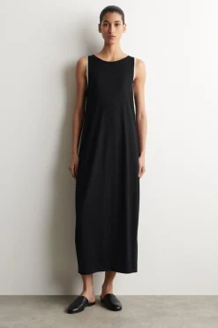 ABGERUNDETES MAXIKLEID AUS MERINOWOLLE