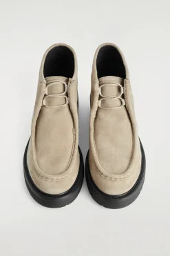 ANKLE BOOTS AUS VELOURSLEDER MIT SCHNÜRUNG