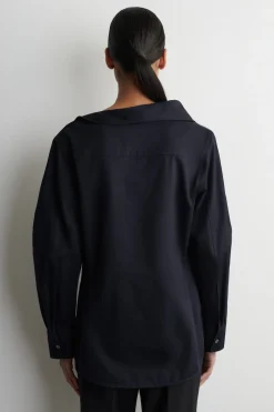 ASYMMETRISCHE BAUMWOLLBLUSE