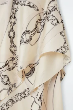 ASYMMETRISCHER DRAPIERTER ROCK