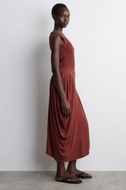 ASYMMETRISCHER DRAPIERTER MIDIROCK