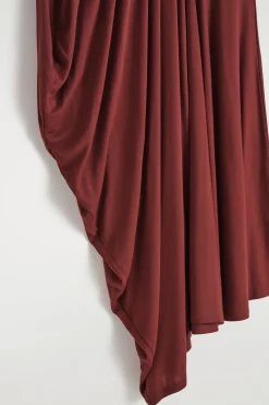 ASYMMETRISCHER DRAPIERTER MIDIROCK