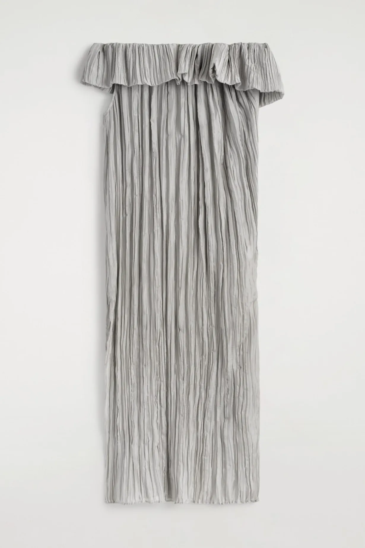 ASYMMETRISCHES SEIDENKLEID MIT FALTEN