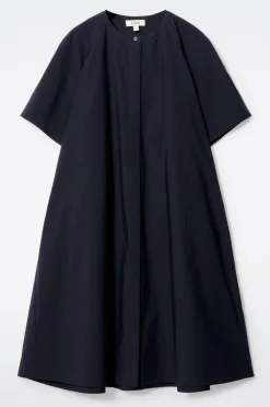 AUSGESTELLTES OVERSIZED-MIDIKLEID AUS POPELINE
