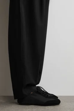BALLERINAS AUS VELOURSLEDER UND NYLON