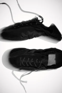 BALLERINAS AUS VELOURSLEDER UND NYLON