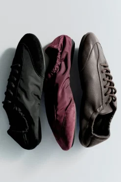 BALLERINA-SNEAKERS AUS LEDER