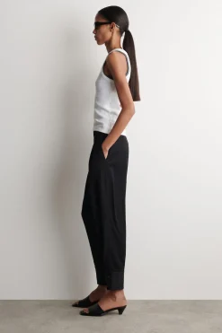 BALLONHOSE AUS TWILL MIT FALTEN