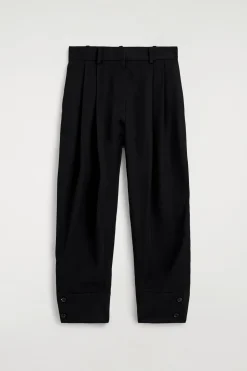 BALLONHOSE AUS TWILL MIT FALTEN
