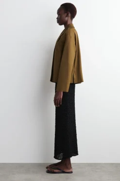 BAUMWOLL-BLAZER MIT EINEM KNOPF