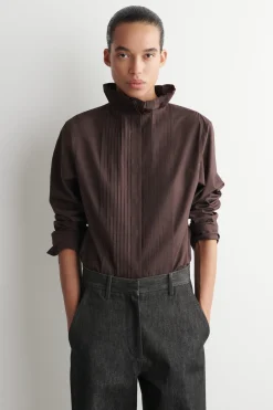 BAUMWOLLBLUSE MIT BIESEN