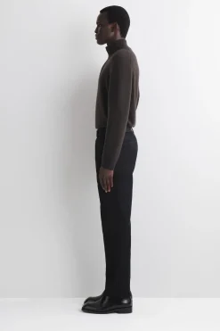 BAUMWOLLHOSE MIT GERADEM BEIN UND GÜRTEL
