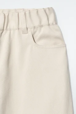 BAUMWOLLHOSE MIT WEITEM BEIN