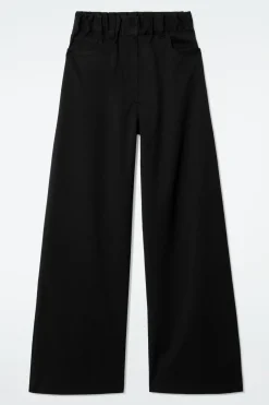 BAUMWOLLHOSE MIT WEITEM BEIN