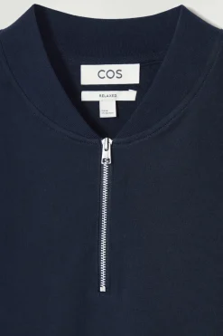 BAUMWOLL-T-SHIRT MIT KURZEM REISSVERSCHLUSS