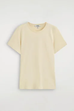 BAUMWOLL-T-SHIRT MIT RUNDHALSAUSSCHNITT