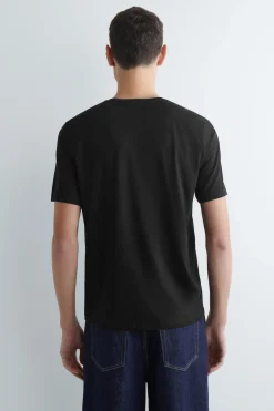 BAUMWOLL-T-SHIRT MIT RUNDHALSAUSSCHNITT