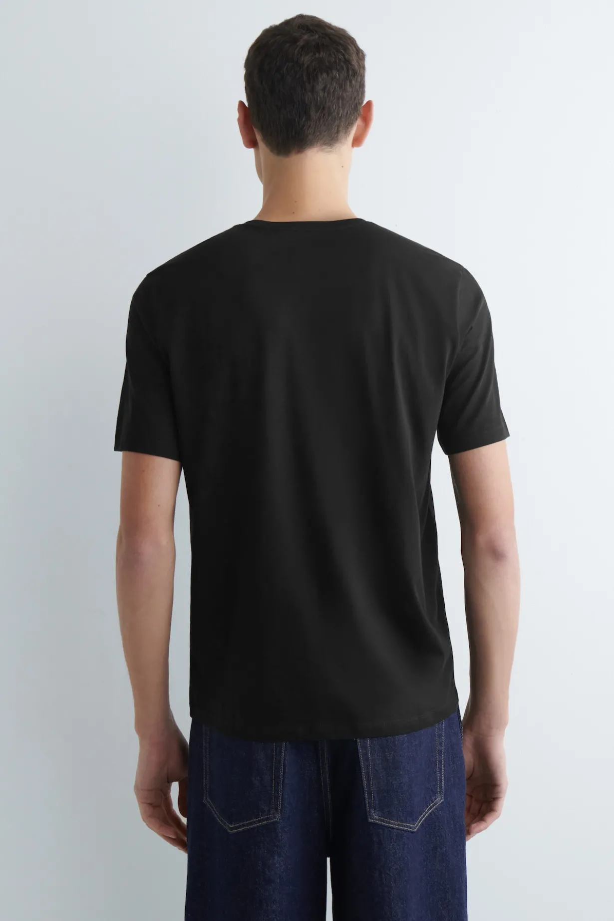 BAUMWOLL-T-SHIRT MIT RUNDHALSAUSSCHNITT