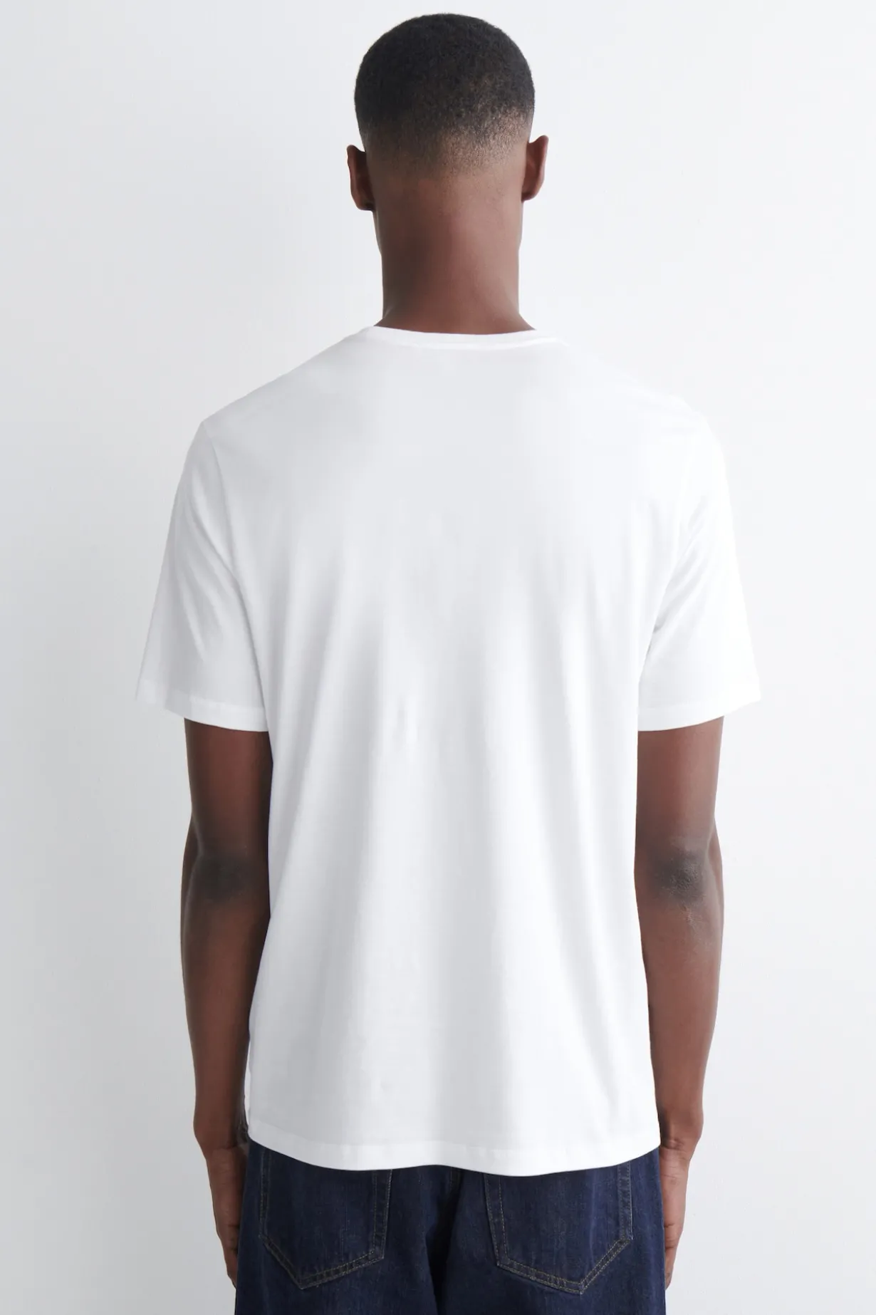 BAUMWOLL-T-SHIRT MIT RUNDHALSAUSSCHNITT