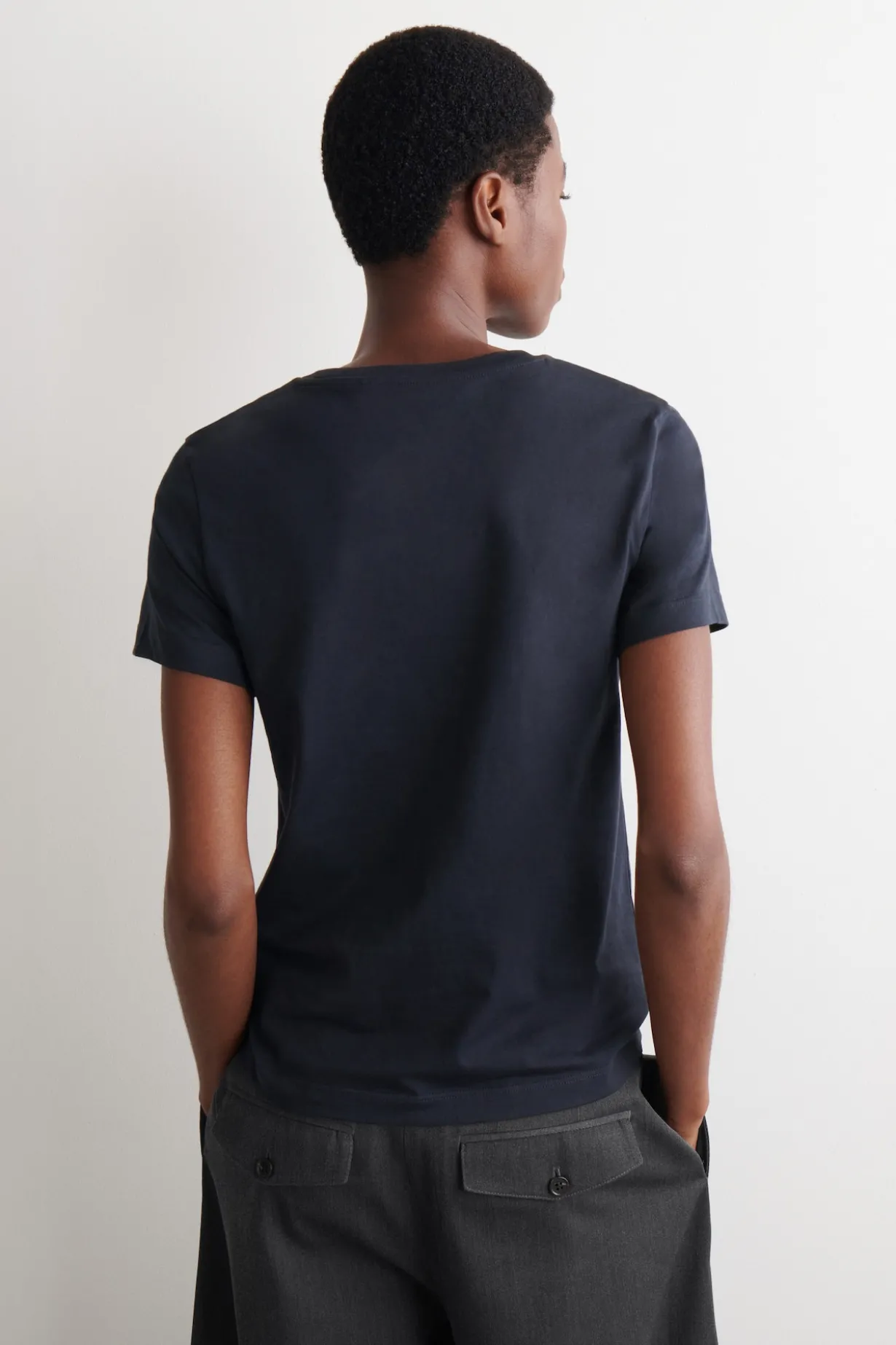 BAUMWOLL-T-SHIRT MIT RUNDHALSAUSSCHNITT