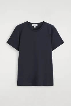BAUMWOLL-T-SHIRT MIT RUNDHALSAUSSCHNITT