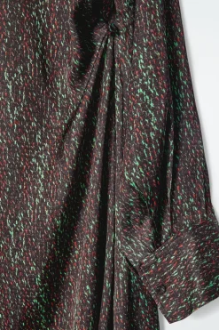 BEDRUCKTES MIDIKLEID MIT SCHALDETAIL