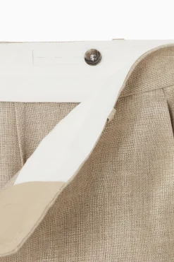 BERMUDASHORTS AUS METALLIC-HOPSACK