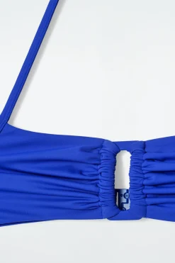 BIKINIOBERTEIL MIT RAFFUNGEN UND CUT-OUT