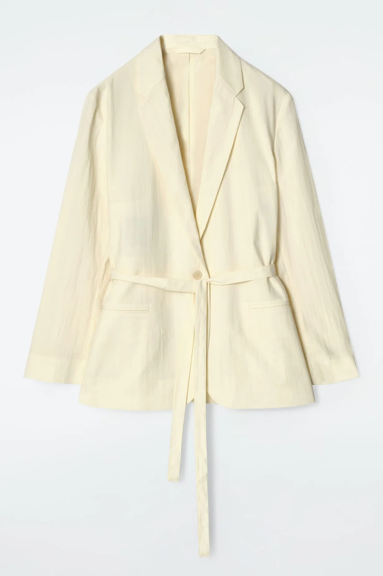 BLAZER AUS BAUMWOLLE MIT BINDEGÜRTEL