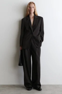 BLAZER AUS MERINOWOLL-MIX