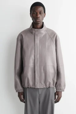 BLOUSONJACKE AUS LEDER
