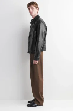 BLOUSONJACKE AUS LEDER