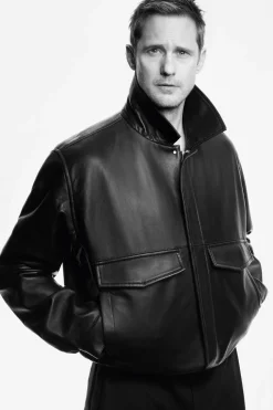 BLOUSONJACKE AUS LEDER