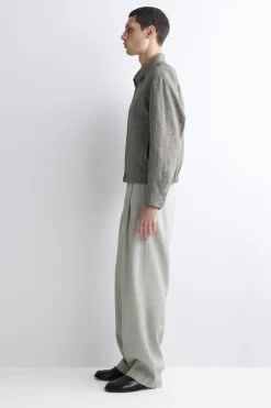 BLOUSONJACKE AUS LEINEN