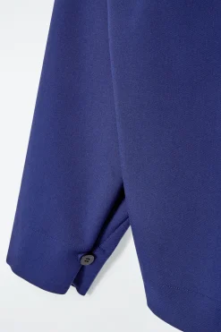 BLUSE AUS WOLL-MIX MIT KURZEM REISSVERSCHLUSS