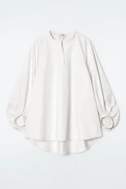 BLUSE MIT BALLONÄRMELN