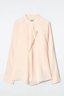 BLUSE MIT DRAPIERTER PARTIE