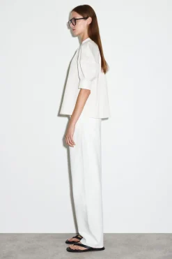 BLUSE MIT PUFFÄRMELN