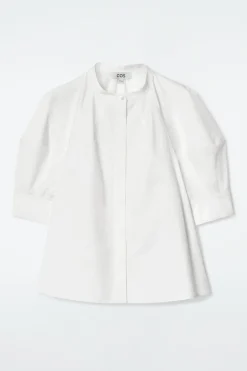 BLUSE MIT PUFFÄRMELN