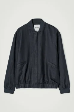 BOMBERJACKE AUS LEINEN
