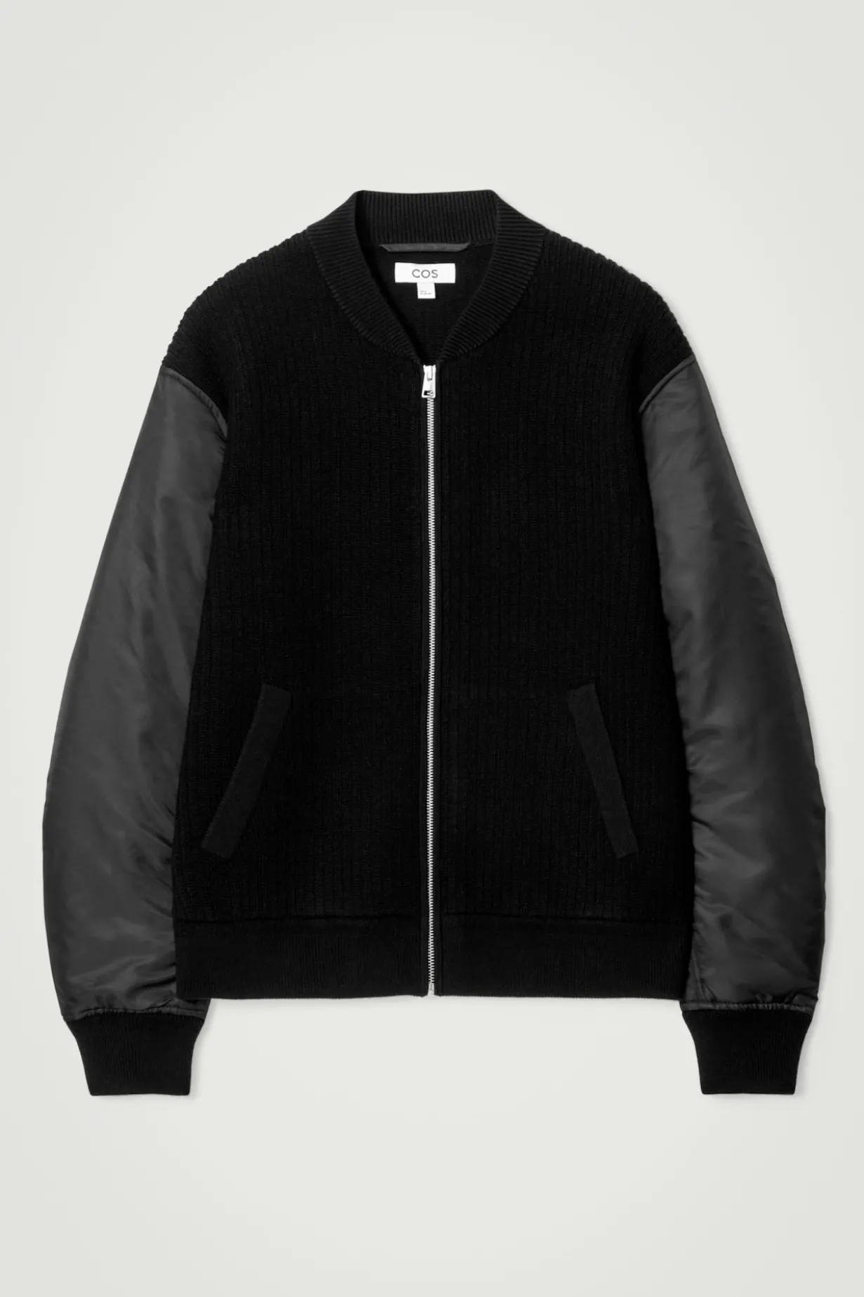 BOMBERJACKE AUS MERINOWOLLE UND NYLON