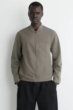BOMBERJACKE MIT JERSEY-EINSÄTZEN