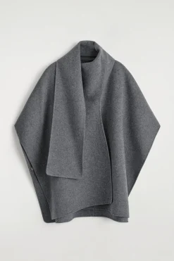 CAPE AUS DOUBLEFACE-MERINOWOLLE MIT SCHAL