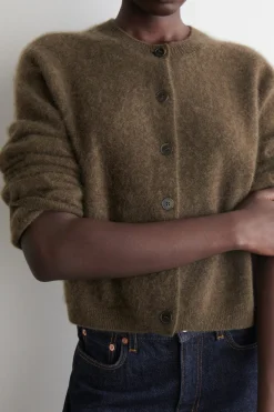 CARDIGAN AUS GEBÜRSTETEM KASCHMIR