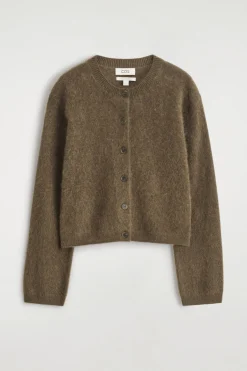 CARDIGAN AUS GEBÜRSTETEM KASCHMIR